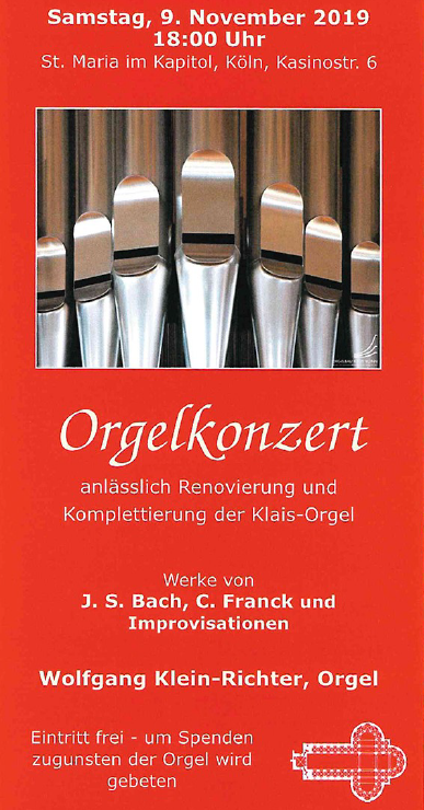 Flyer Orgelkonzert